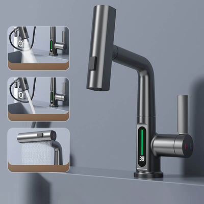 Flexible LED Faucet with 5 Spray Modes