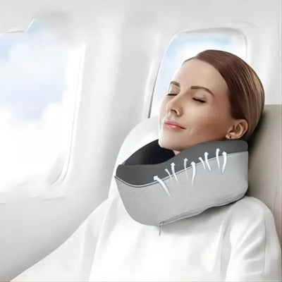 NeckNester Compact Memory Foam Travel Pillow