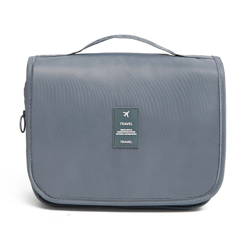 Roll-Up Travel Makeup Bag with Hook