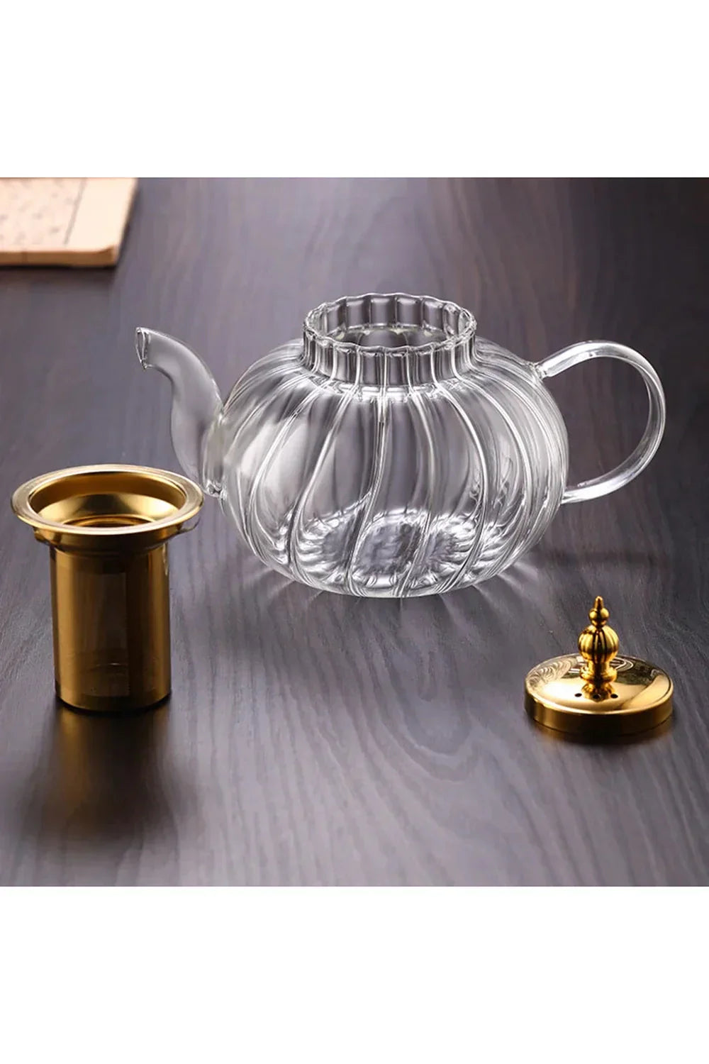 Glass Teapot with Infuser and Lid for Loose Tea