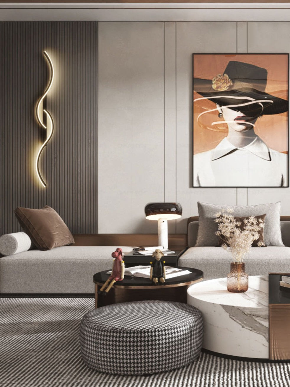 GlowCraft – Artistic LED Wall Light with Artistic Design