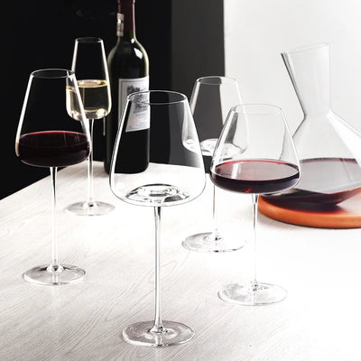Handmade Crystal Wine & Champagne Glass Set – 2, 4, or 6 Pcs, 4 Sizes
