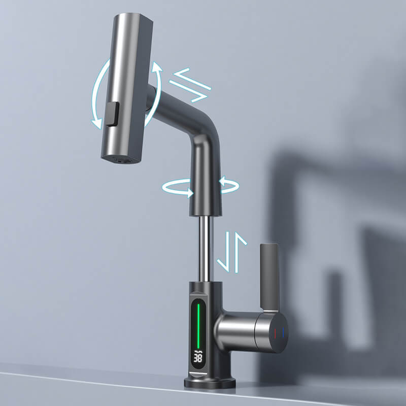 Flexible LED Faucet with 5 Spray Modes