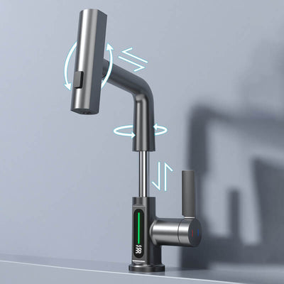Flexible LED Faucet with 5 Spray Modes