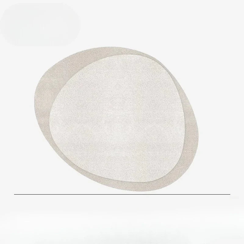 Modern Irregular Plush Rug for Living Room and Bedroom