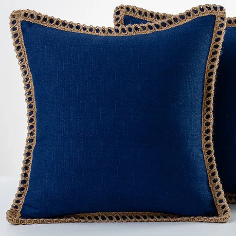 Colorful French-Style Decorative Pillow Cover Polyester