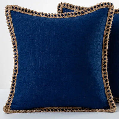 Colorful French-Style Decorative Pillow Cover Polyester