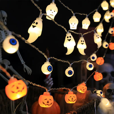 Halloween LED Pumpkin & Skull String Lights