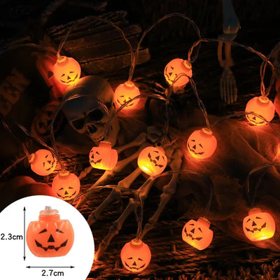 Halloween LED Pumpkin & Skull String Lights