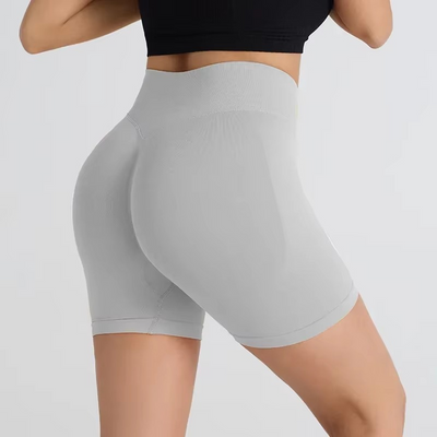 Women’s Seamless High Waist Yoga Shorts for Fitness and Running