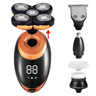 Waterproof Electric Men’s Shaver with 5 Heads