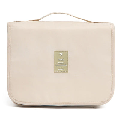 Roll-Up Travel Makeup Bag with Hook