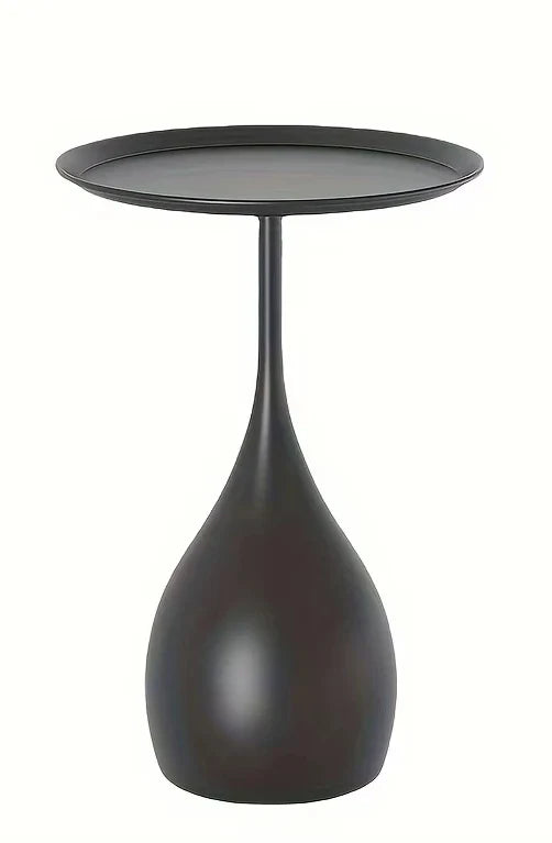 Mobile Round Side Table with Wheels Modern Design