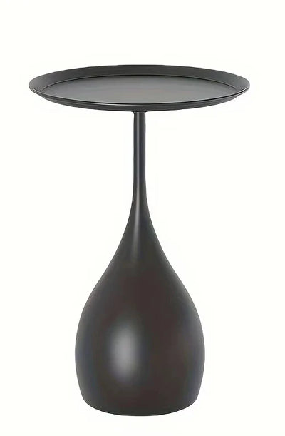 Mobile Round Side Table with Wheels Modern Design