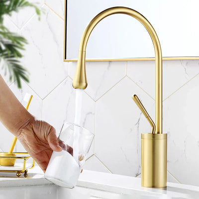 Brushed Gold Bathroom Faucet – RegalStream