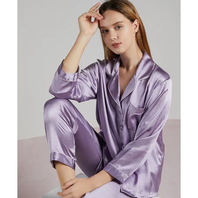 Celeste Ladies’ Silk Pyjama Set – 100% Silk Luxury Nightwear