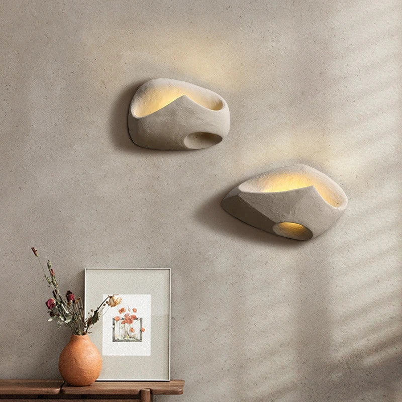 Wabi-Sabi Cement LED Wall Light