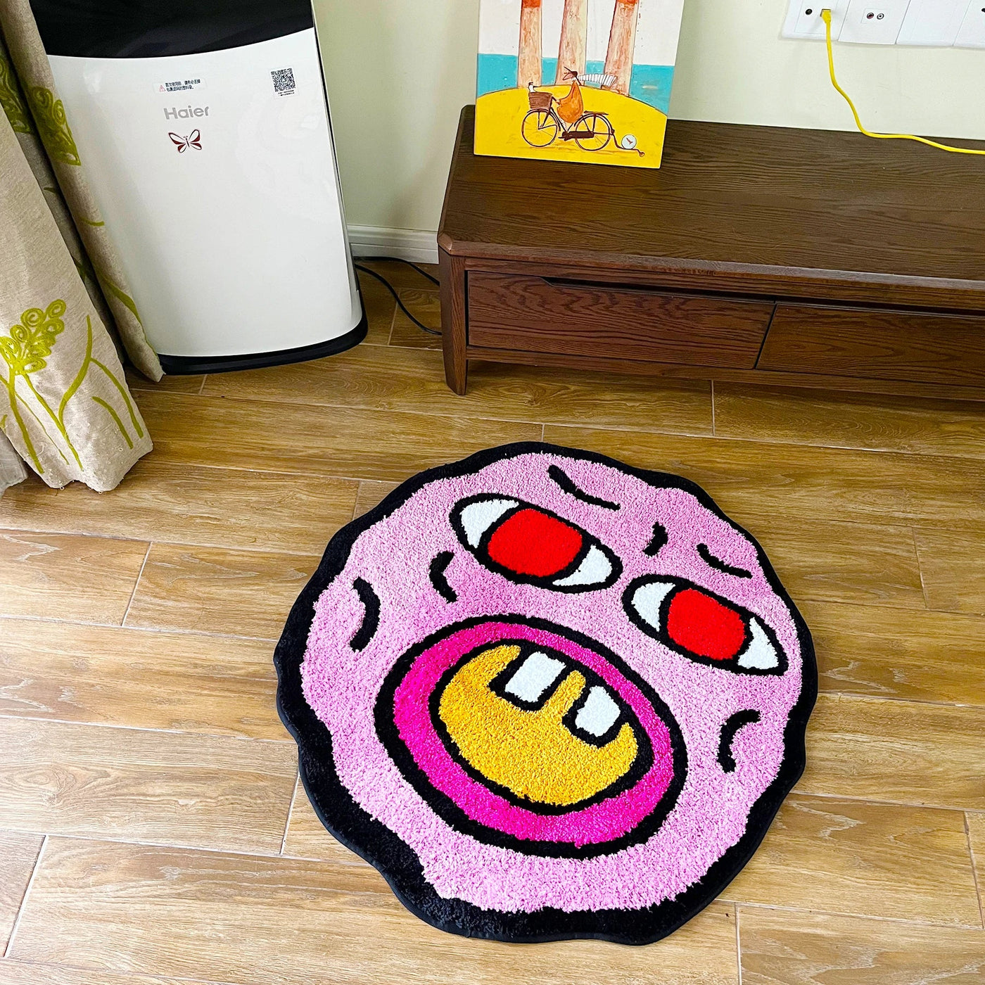 Soft Plush Carpet with Fun Playful Design