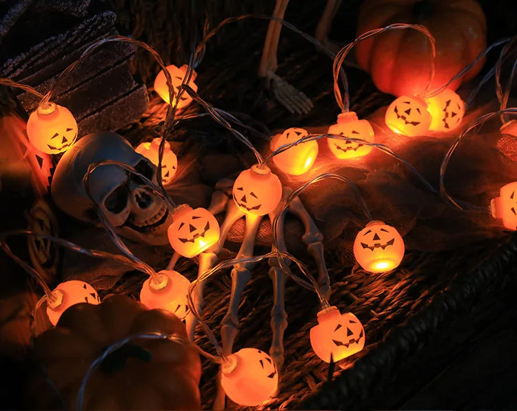 Halloween LED Pumpkin & Skull String Lights