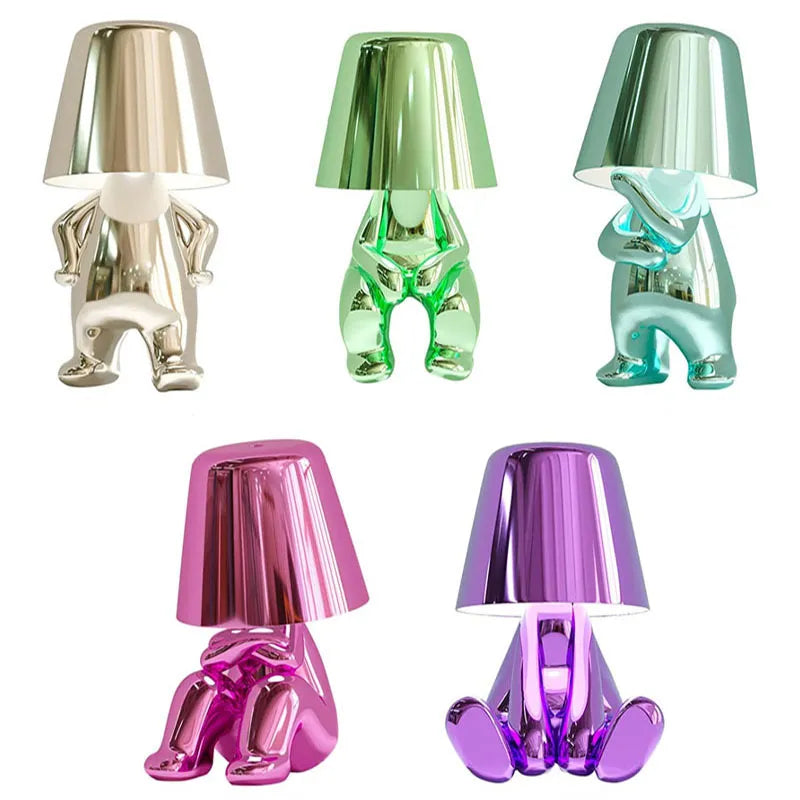 Goldie Resin Thinker LED Table Lamp