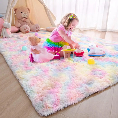 Fluffy Ultra Soft Non-Slip Rug with Memory Foam Cushion