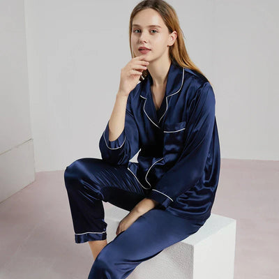Celeste Ladies’ Silk Pyjama Set – 100% Silk Luxury Nightwear