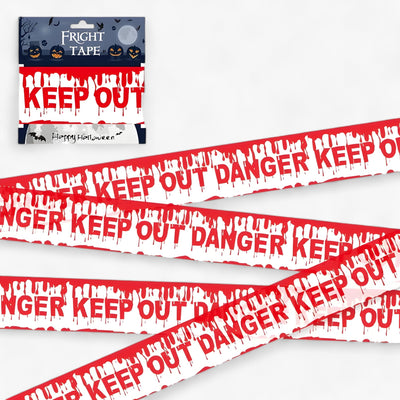 Bandeau Warning Skull Halloween - Spooky Party Decoration