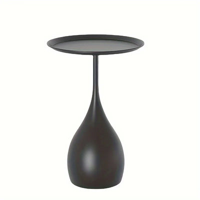 Mobile Round Side Table with Wheels Modern Design