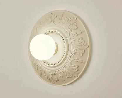 ParisGlow – Vintage White Round Lamp for Elegant Rooms
