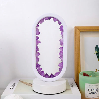 Natural Amethyst Crystal Lamp for Relaxation