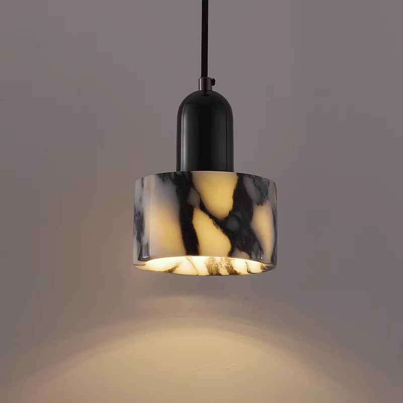 Black Marble Pendant Light for Modern Interiors