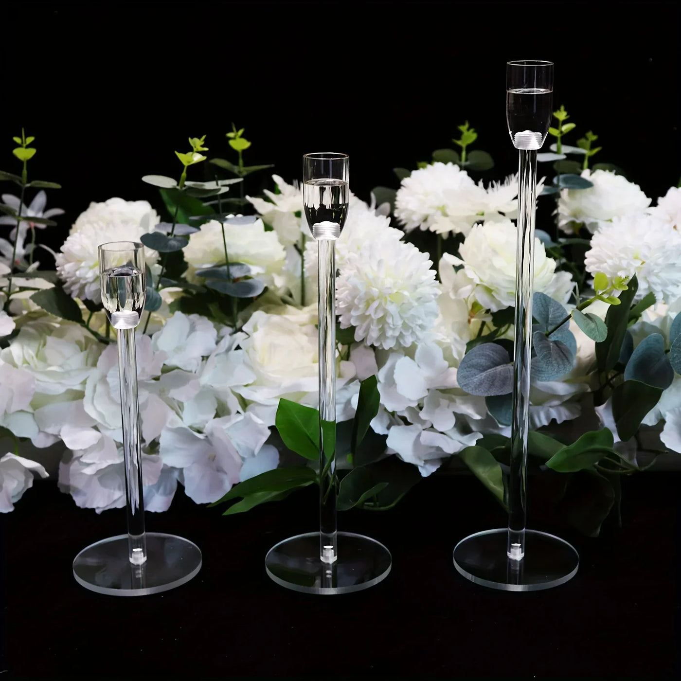 LumenAcry Acrylic Candle Holder Set (3-piece)