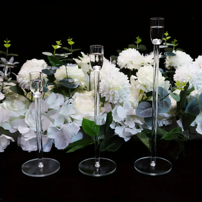 LumenAcry Acrylic Candle Holder Set (3-piece)