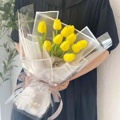 Artificial Tulip Bouquet with Realistic Lifelike Flowers
