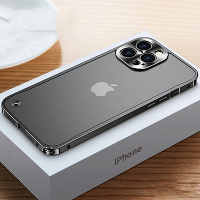 Aluminum Metal Case with Polycarbonate Back for iPhone