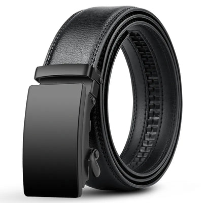 Men’s PU Leather Belt – Automatic Buckle, Premium Luxury