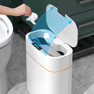 13L Smart Trash Can with Infrared Sensor and Lid