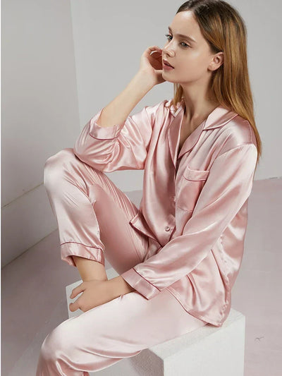 Celeste Ladies’ Silk Pyjama Set – 100% Silk Luxury Nightwear