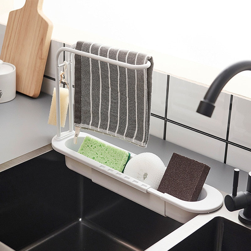 Sink Organizer with Drip Tray – Countertop Storage