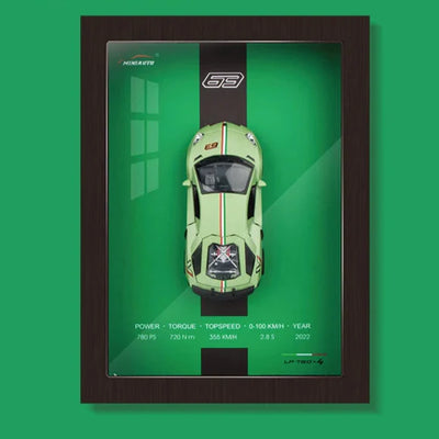 Framed 3D Car Model Decorative Artwork