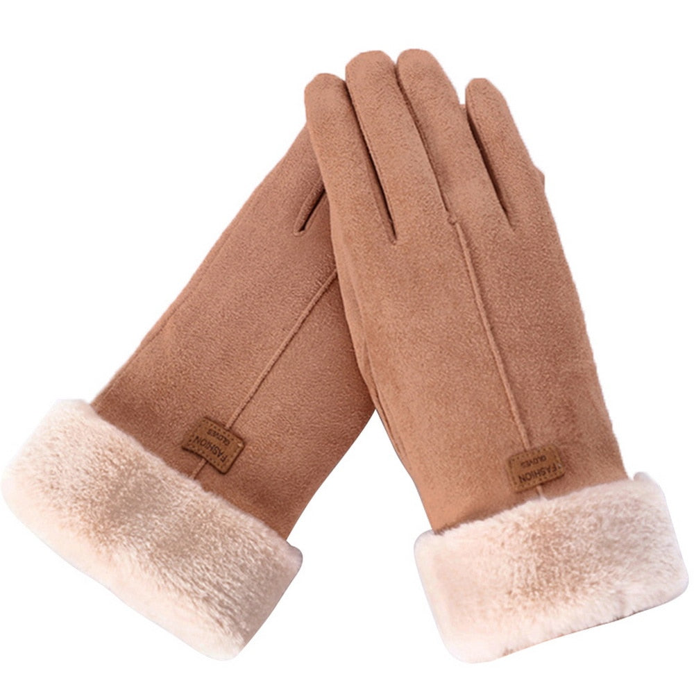 Furry Gloves – Warm Waterproof Touchscreen Winter Gloves