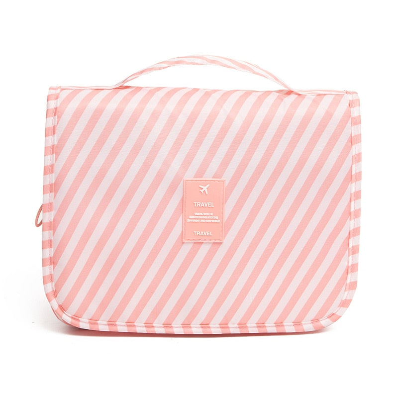 Roll-Up Travel Makeup Bag with Hook