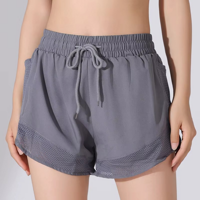 Women’s High-Performance Yoga and Running Shorts with Mesh Pockets