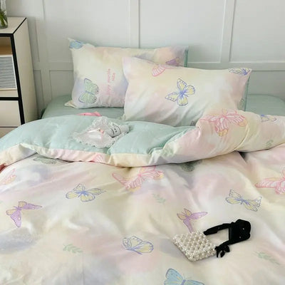 Soft Cotton Floral Bedding Set with Pillowcase