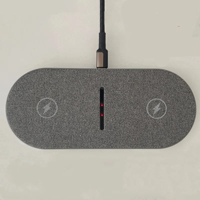 DazzleCharge 40W Dual Wireless Charging Station – Fast & Safe