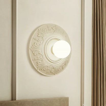 ParisGlow – Vintage White Round Lamp for Elegant Rooms