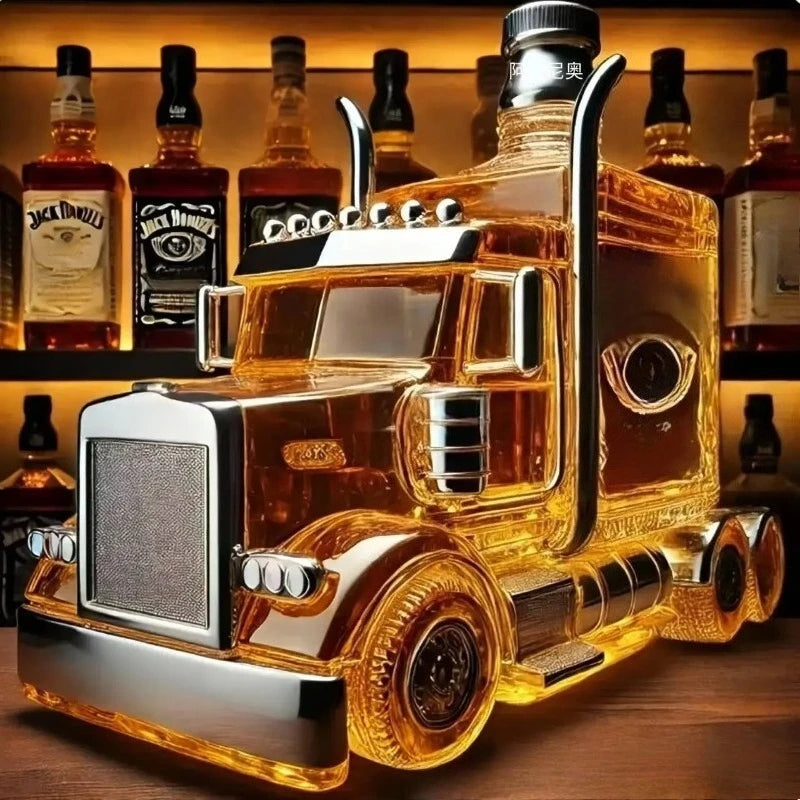 Unique Semi Truck Whiskey Bottle