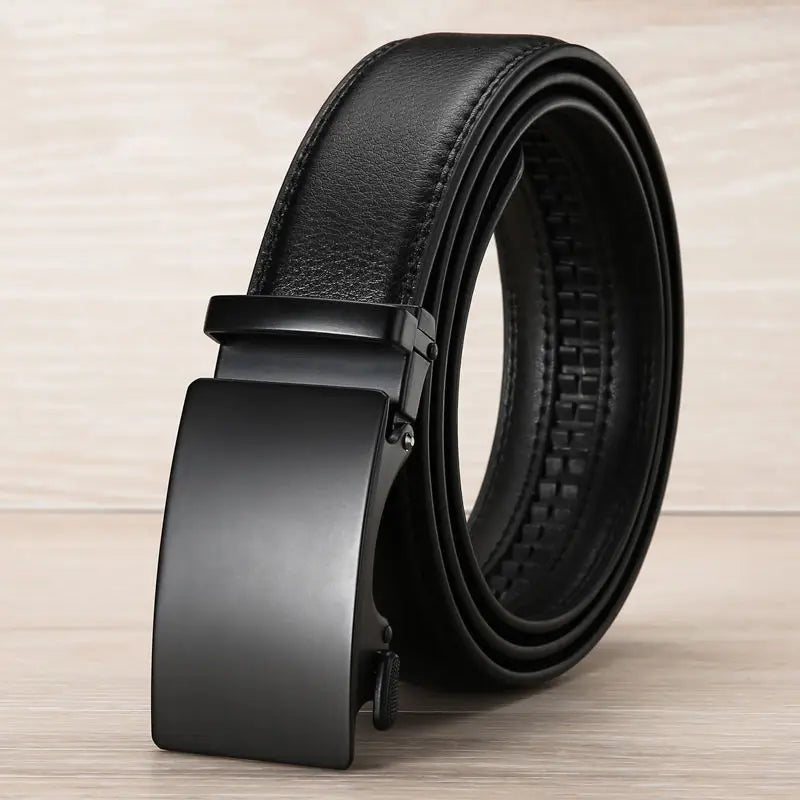 Men’s PU Leather Belt – Automatic Buckle, Premium Luxury