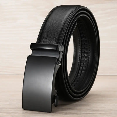 Men’s PU Leather Belt – Automatic Buckle, Premium Luxury