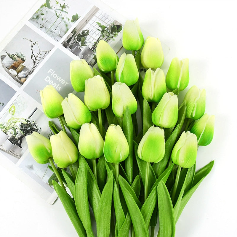 Artificial Tulip Bouquet with Realistic Lifelike Flowers